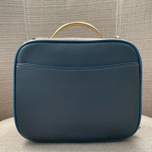 Coach Riley Lunchbox Bag In Colorblock dark denim multi - Picture 3 of 15